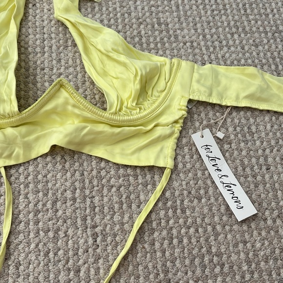 NWT FOR LOVE AND LEMONS HALTER TOP - Picture 3 of 3